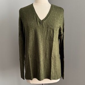 GAP Olive Green V-Neck Sweater